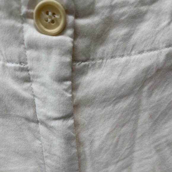 Theory White STRETCH Linen Cargo Pant - Picture 5 of 10